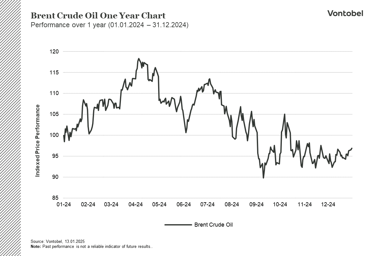 Oil 1 year price performance