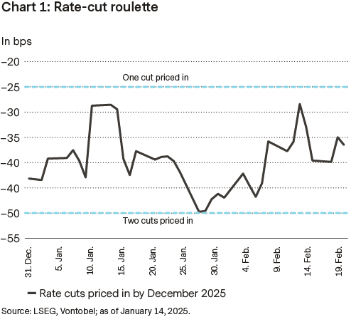 Interest rate cuts priced in until December 2025