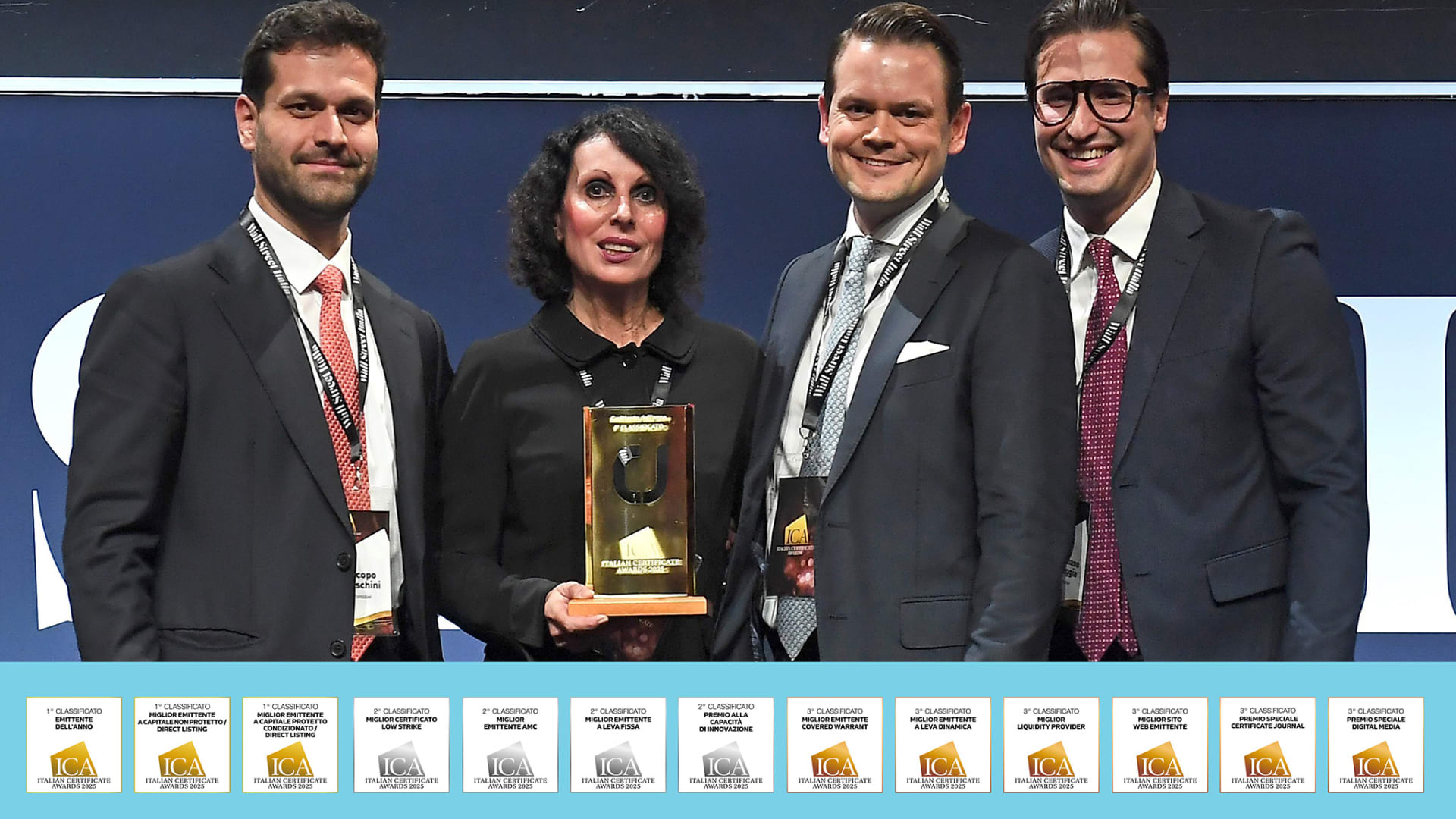 Foto: Dipendenti Vontobel agli Italian Certificate Awards