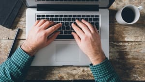 Billede af en computer