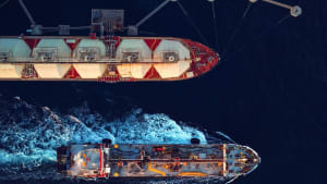 Olie- og gasaktivitet ude i havet