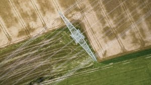 Felt med elektriske gitterlinjer