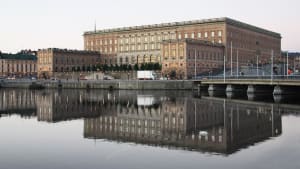 Det kongelige slot i Stockholm, Sverige.