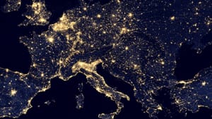 Europakarte bei Nacht - Headerbild GRANOLAS