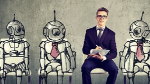 Illustration Roboter - Mensch