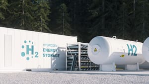 Bild eines Wasserstofflagertanks