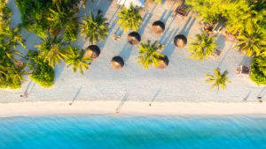 Foto spiaggia dall'alto