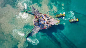 Piattaforma di estrazione del gas offshore