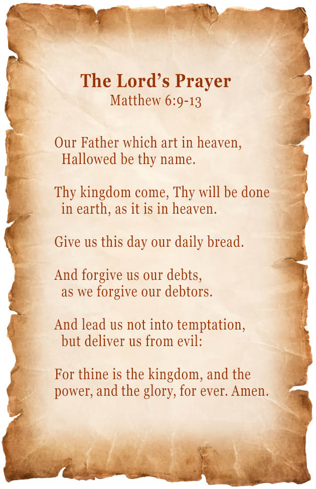 The Lord's Prayer King James Version Printable