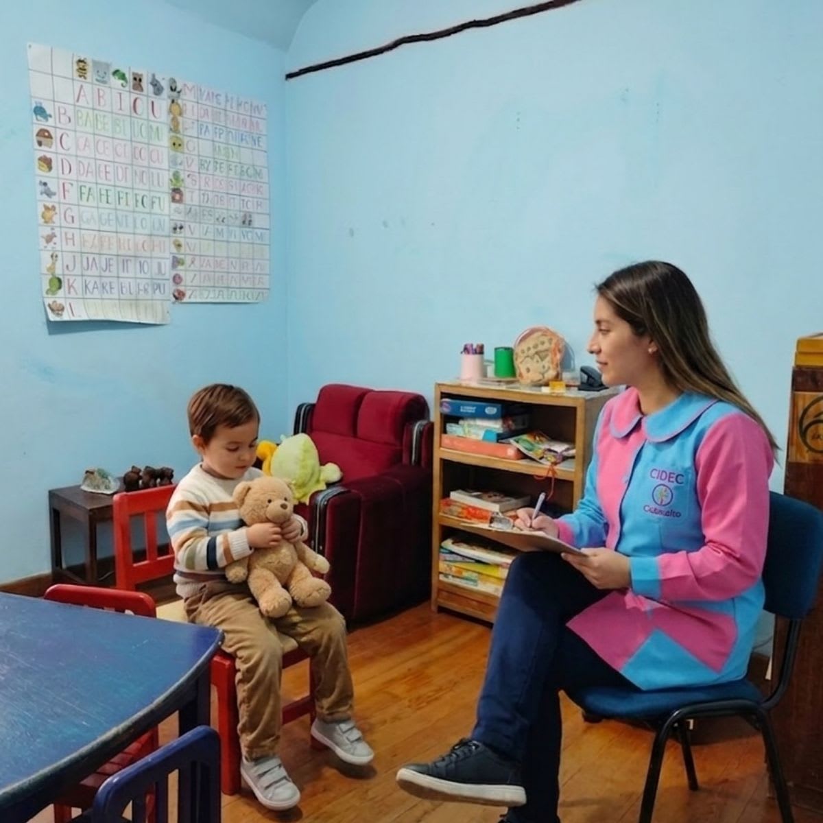 Sesión de acompañamiento psicológico en CIDEC
