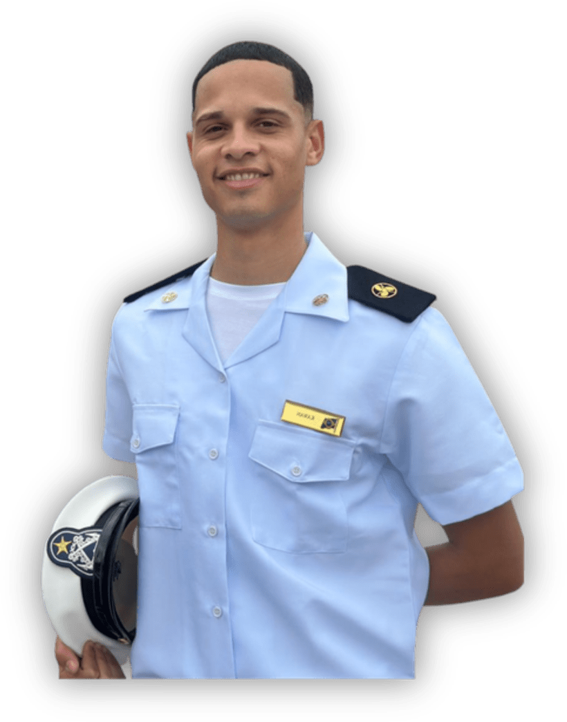 Kawan Lima, fundador do CPM, de farda