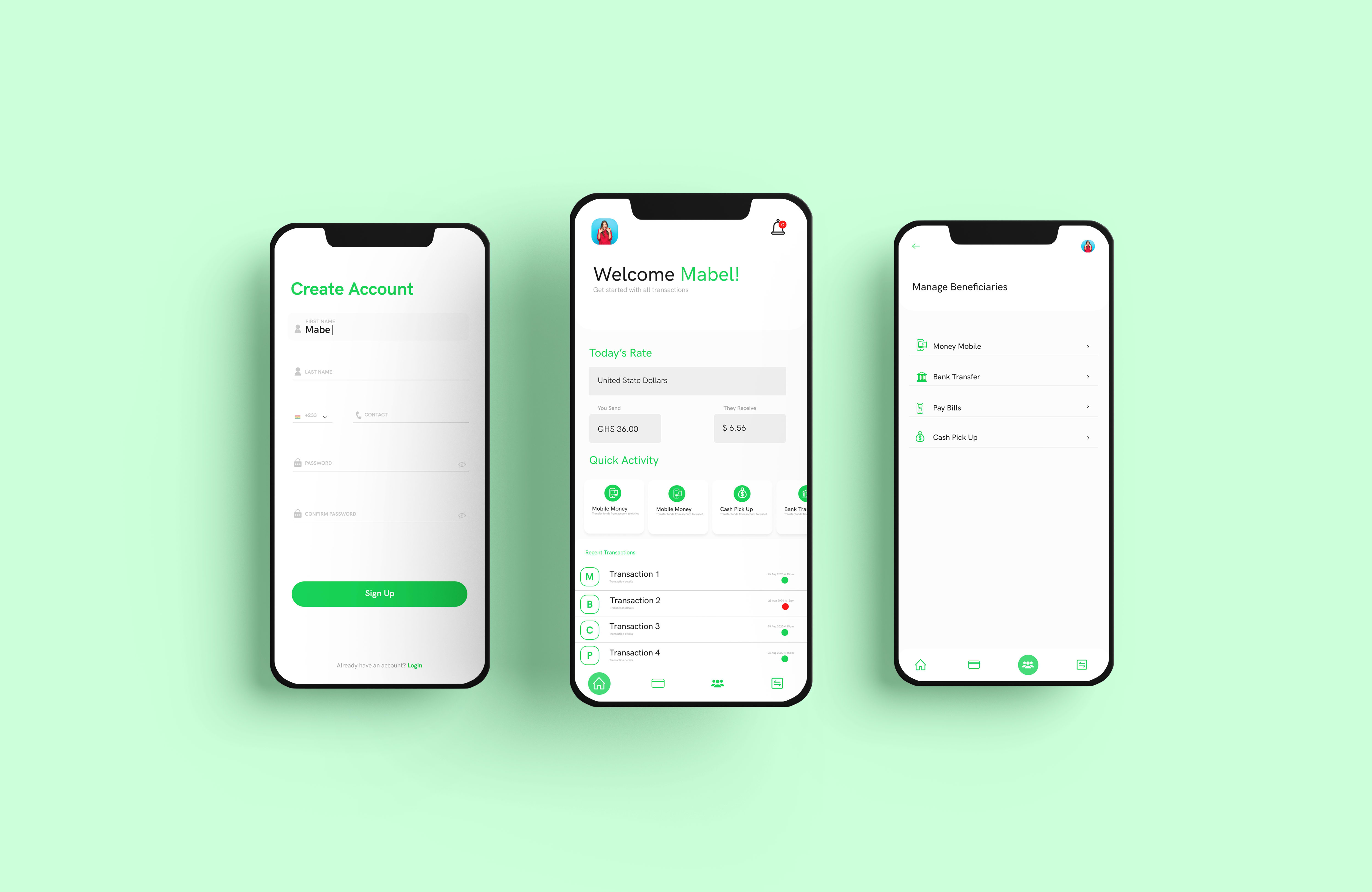 Money Transfer Mobile App