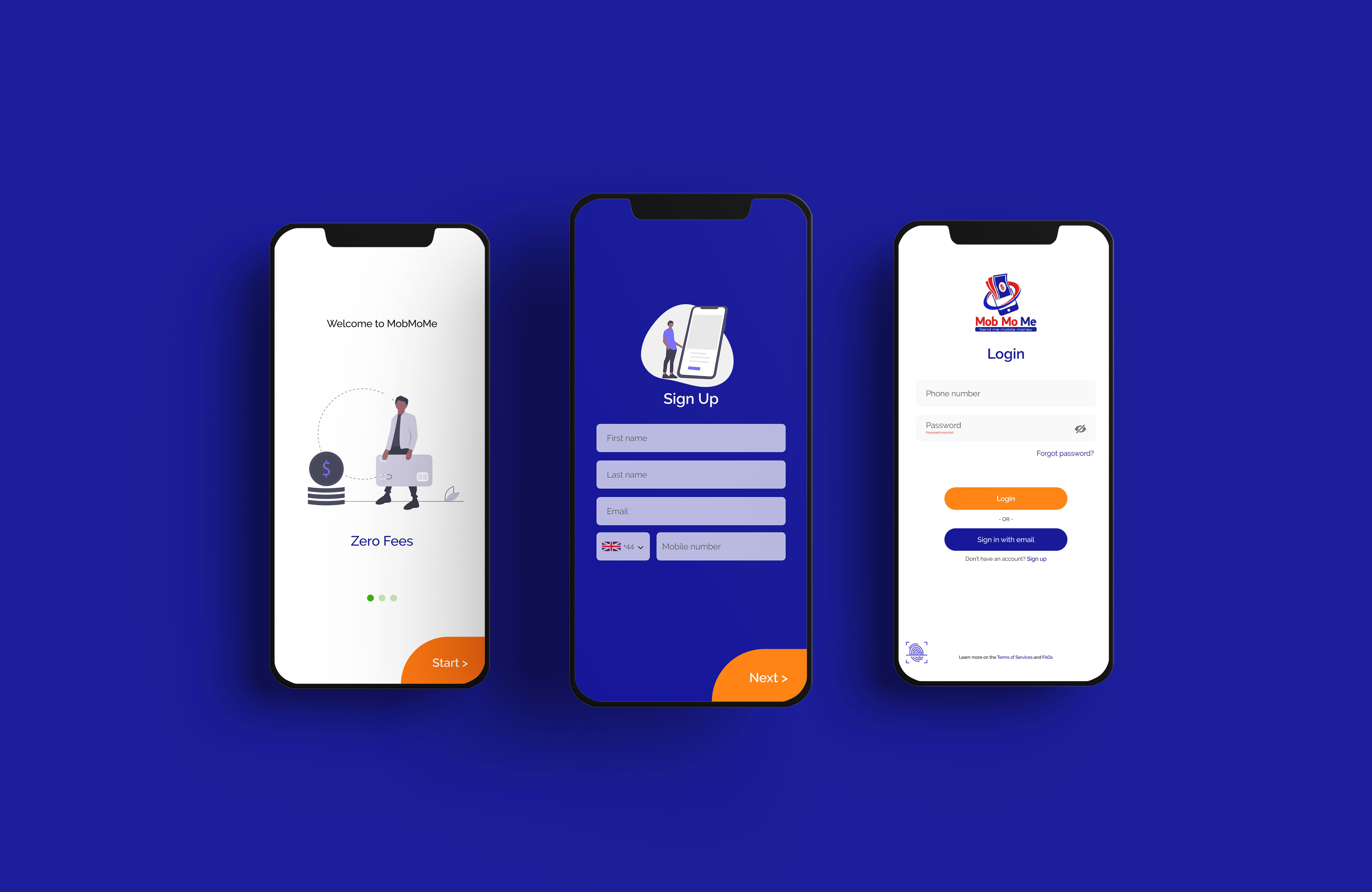 Palm Send Mobile App