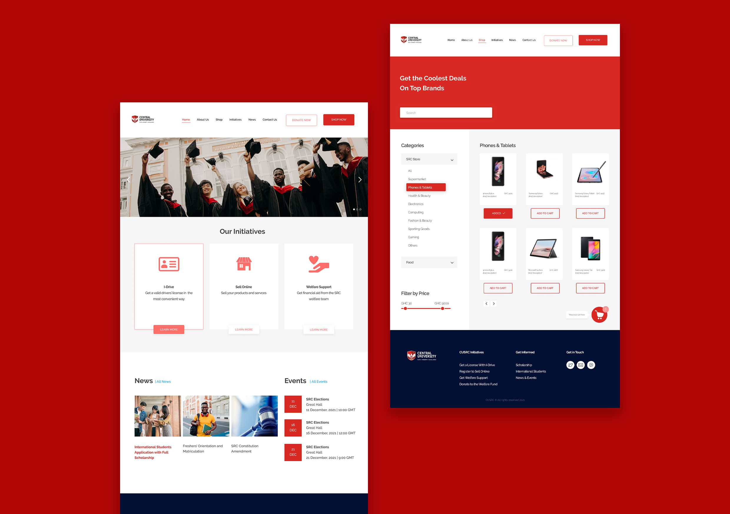 Website design sample