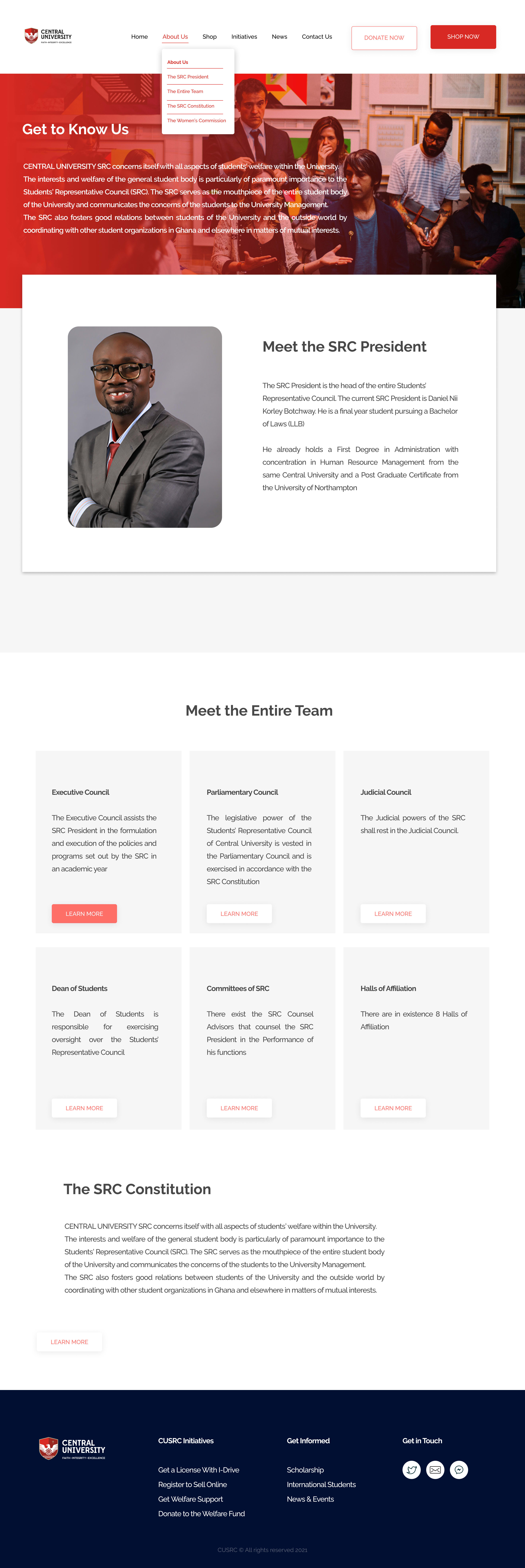 Website design sample