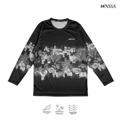 Kaos Jersey BLACK ROSE - Panjang & Pendek - Jersey Pria & Wanita - Nasional Apparel AABCC