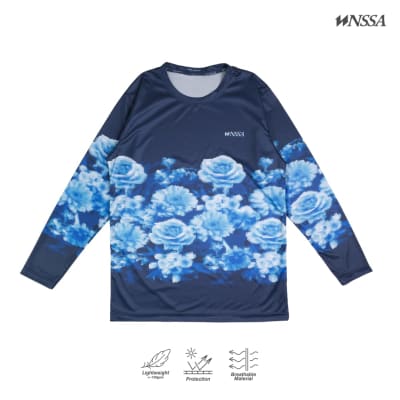Kaos Jersey BLUE ROSE - Panjang & Pendek - Jersey Pria & Wanita - Nasional Apparel AABCC