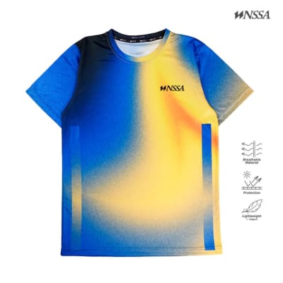 Kaos Jersey BLUE YELLOW FRESH - Panjang & Pendek - Jersey Pria & Wanita - Nasional Apparel AABCC