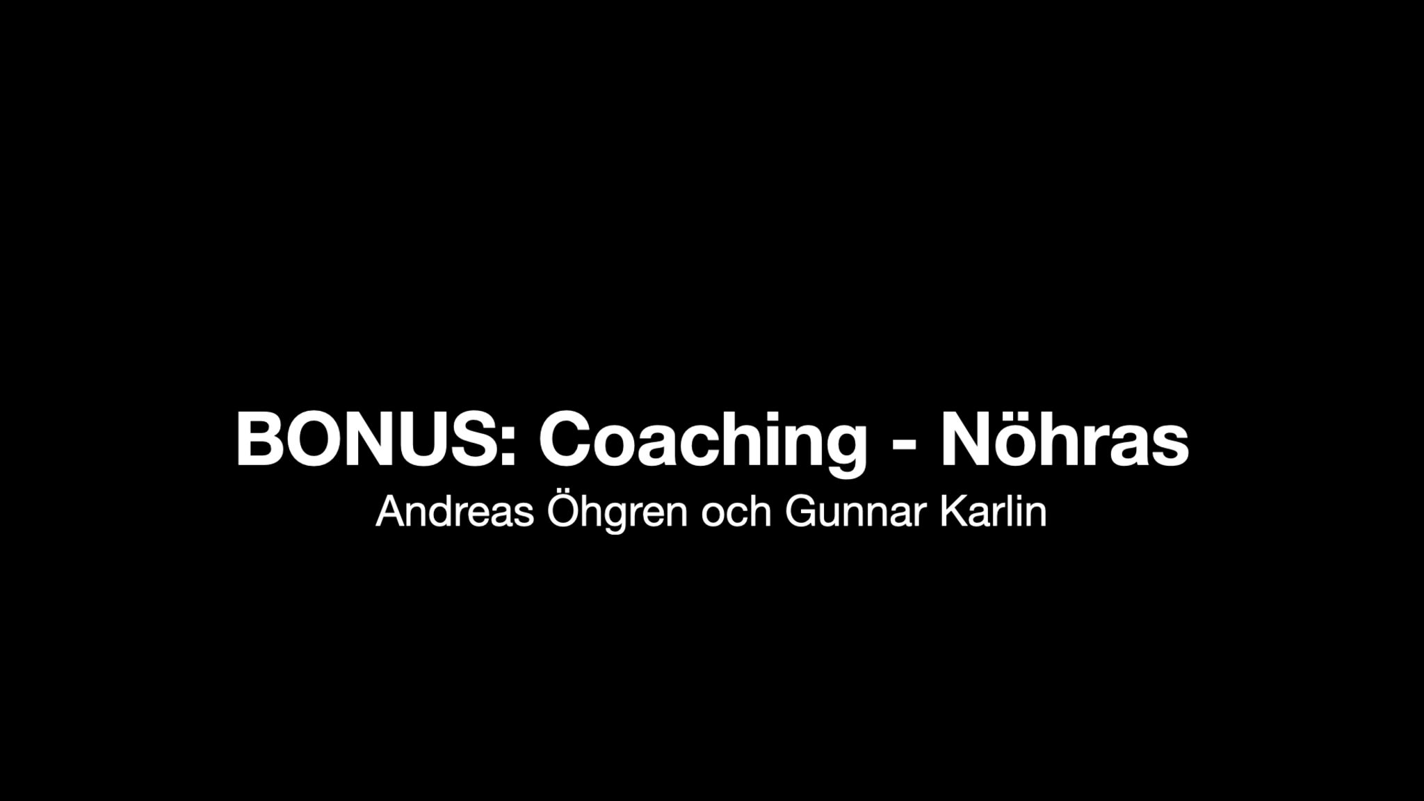 Bonus: Coaching - Nöhras