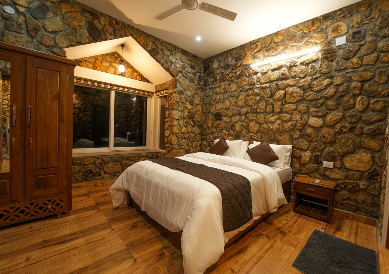 stone bedroom in Vagamon