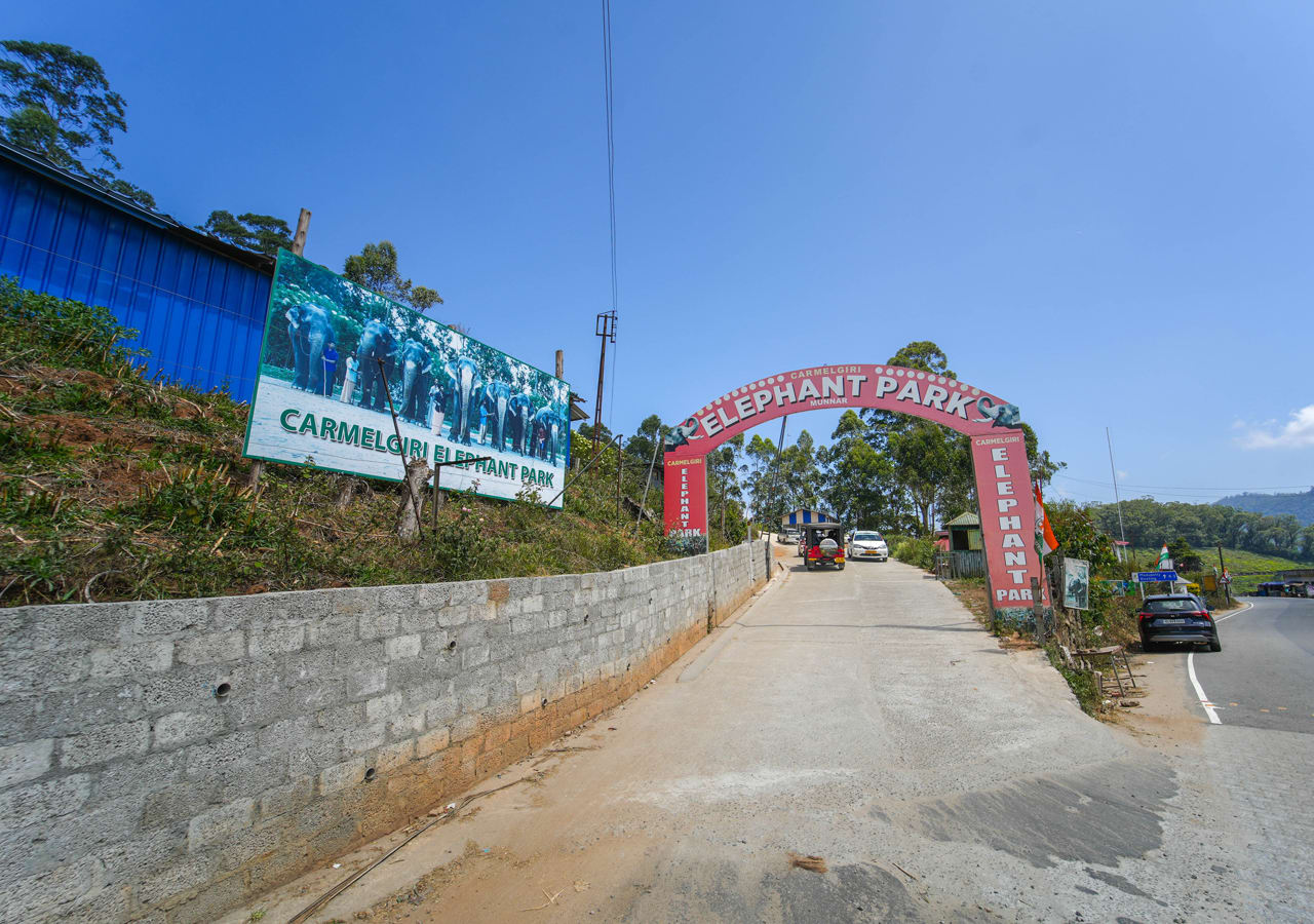 elephant park in Munnar