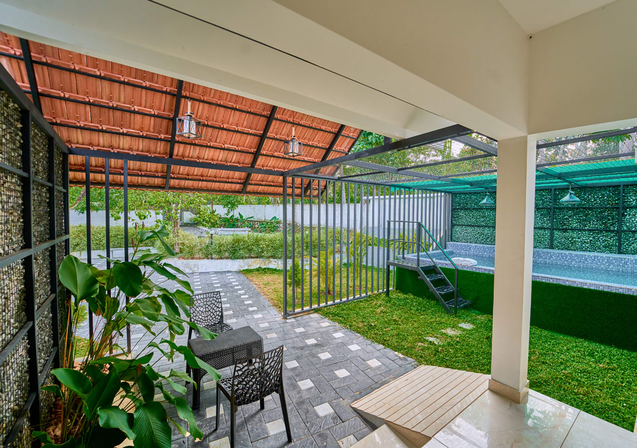 private pool villa in varkala 