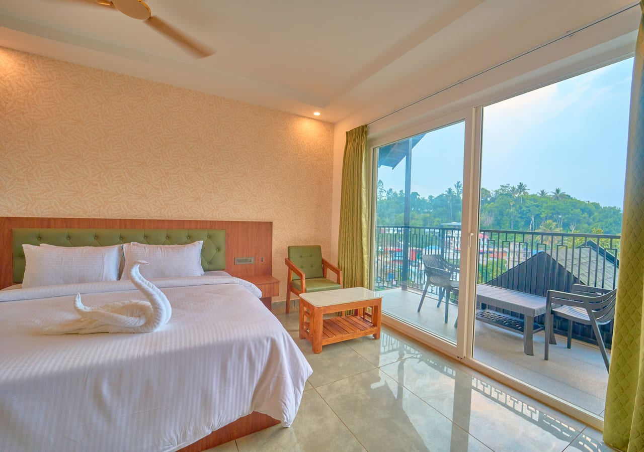 premium bed room in munnar