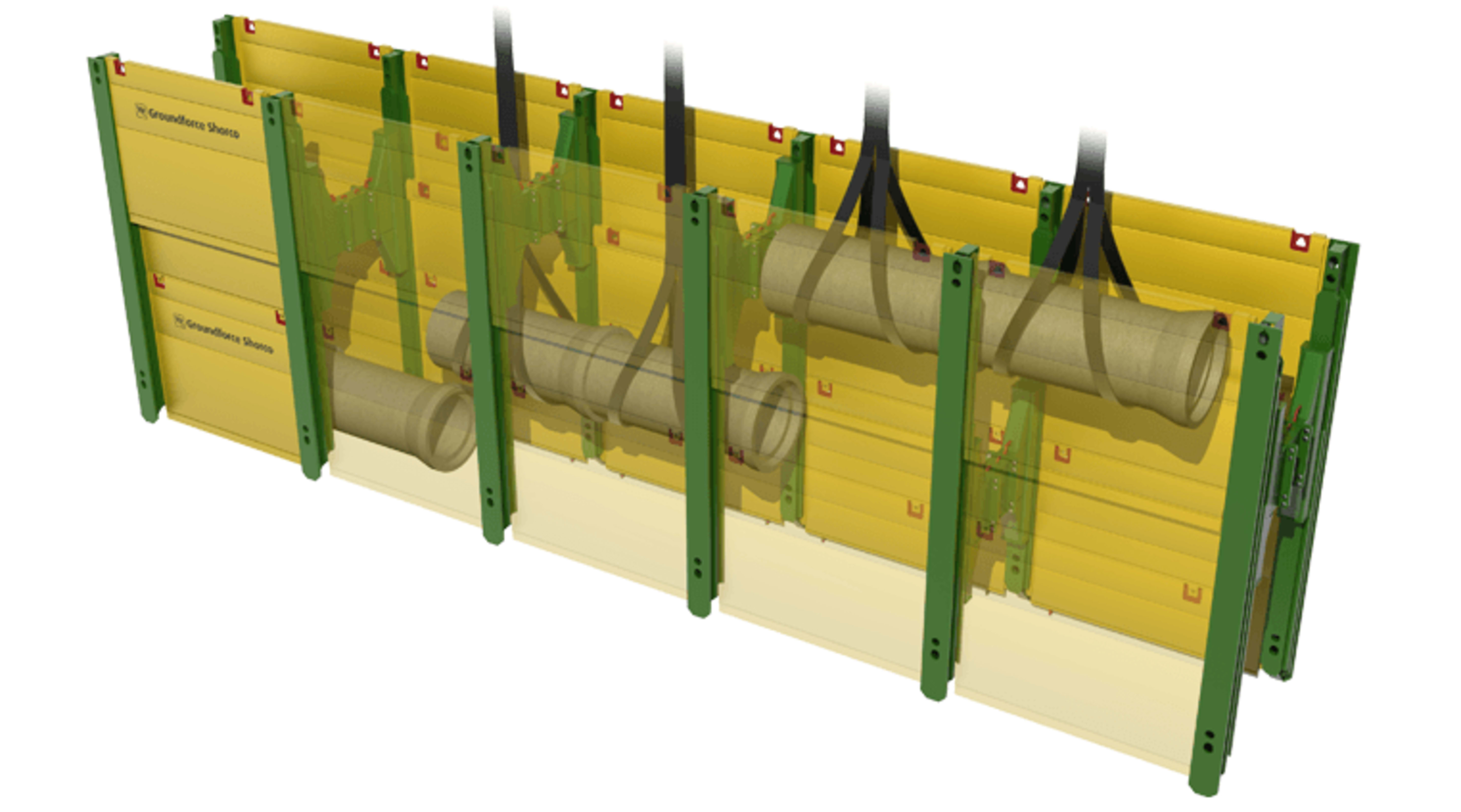 Doppelgleitschienenverbau 1