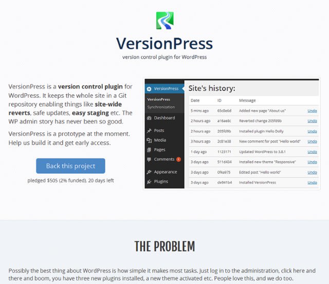 versionpress-crowdfunding