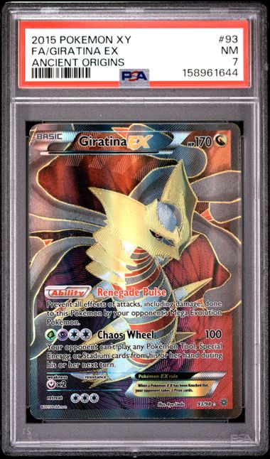2015 Pokemon XY Ancient Origins 93 Full Art Giratina EX PSA 7 Near Mint