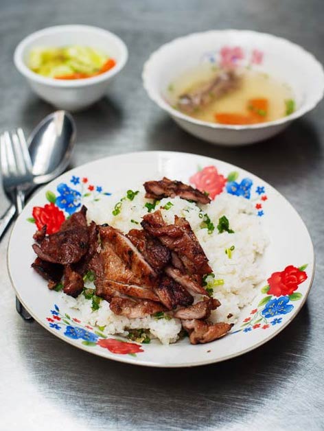 cambodian pork rice - cambodia street foods