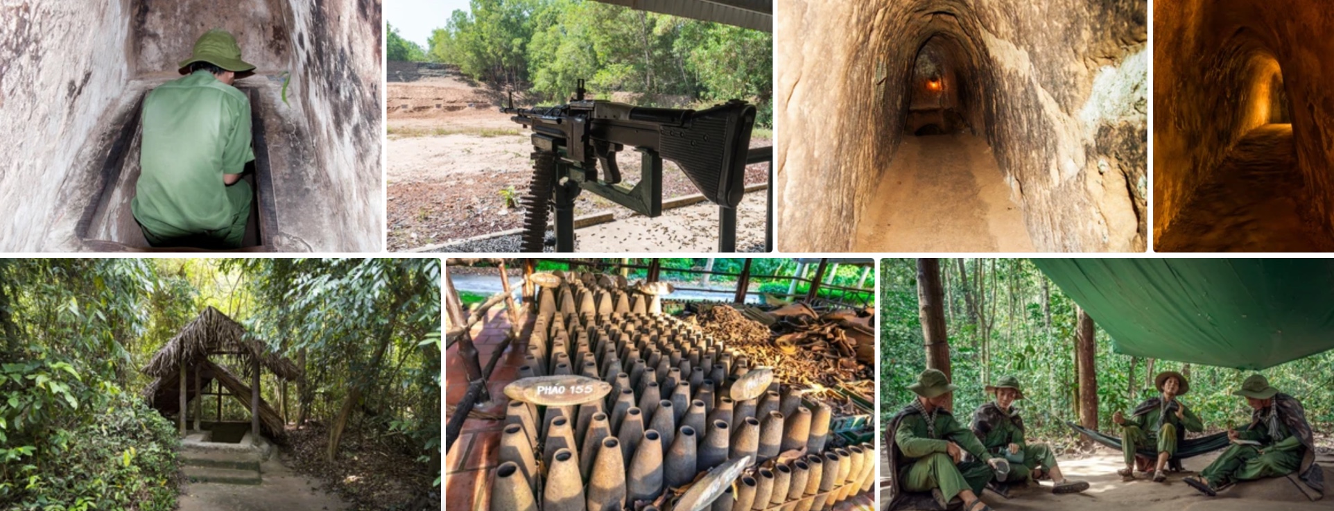 underground tunnels of cu chi in saigon vietnam