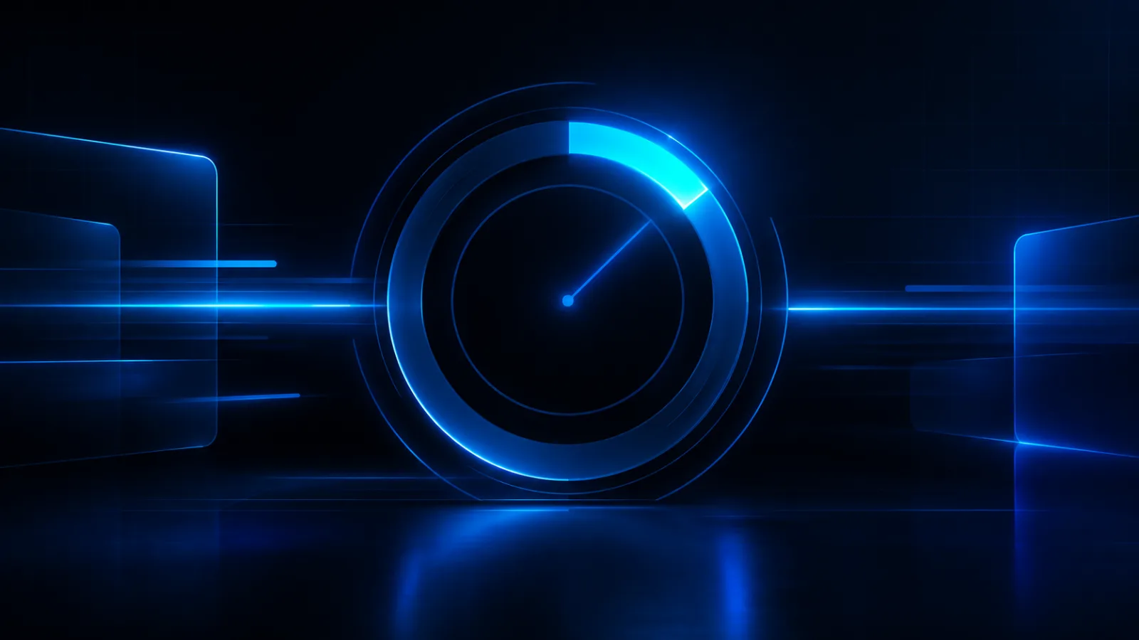 A glowing countdown clock with a small bright segment remaining, representing the closing window for a lead