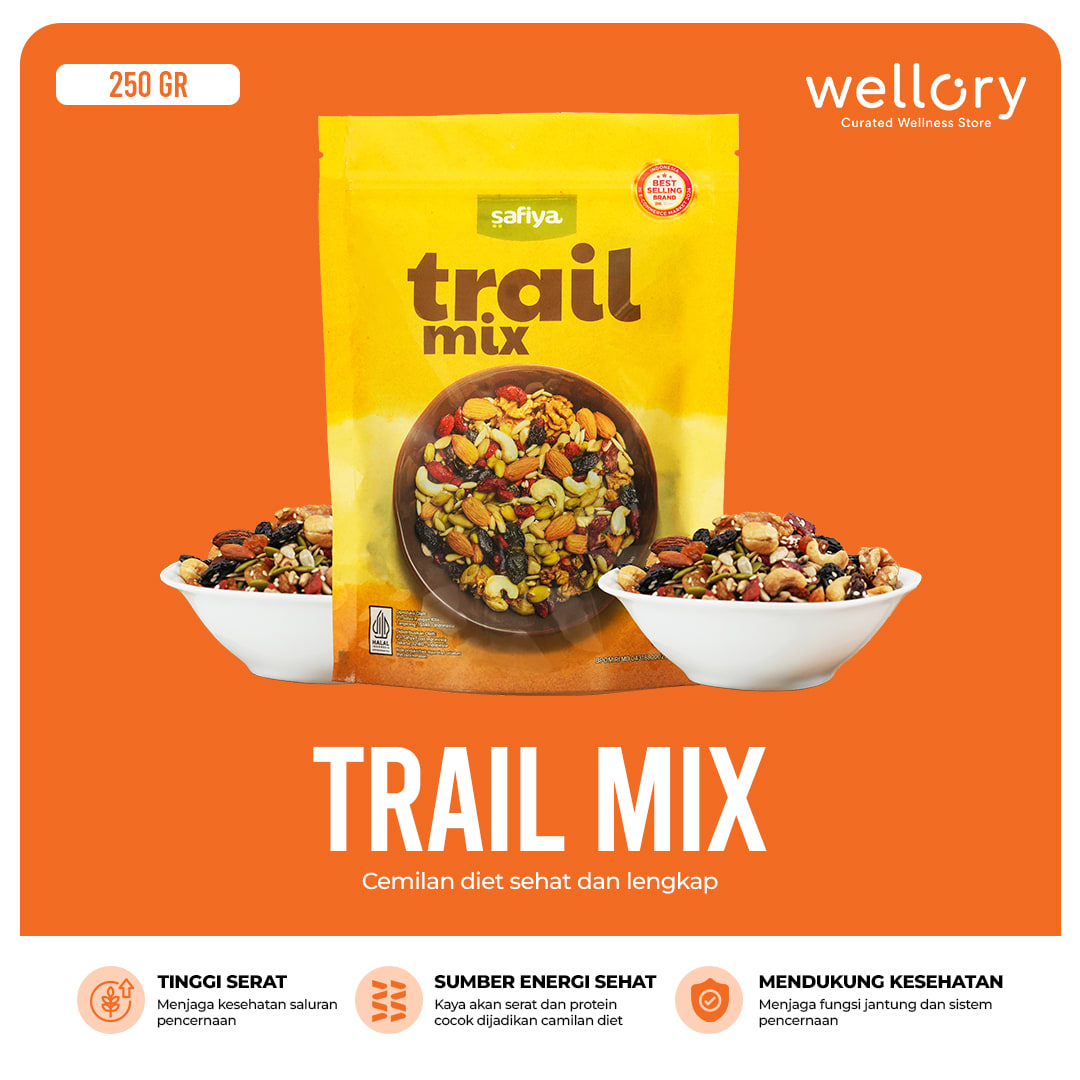 Trail Mix Premium Kacang & Buah 250gr