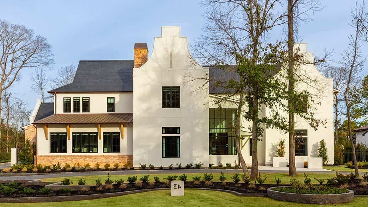 Houston's Cape Dutch-Style Entertainer Home Houston's Cape Dutch-Style Entertainer Home - cape dutch-style home
