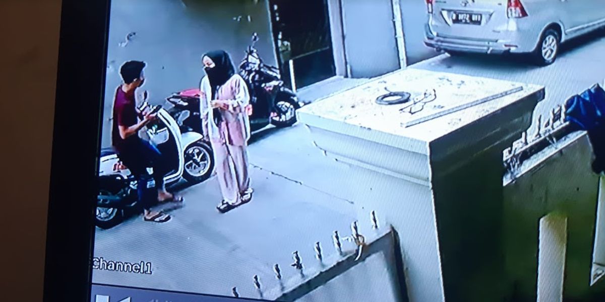 Sejoli di Bogor Curi Motor Sambil Bawa Anak
