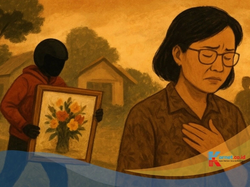 Sri Mulyani Sedih Lukisan Bunga Buatan Sendiri Dijarah: Simbol Kenangan yang Hilang