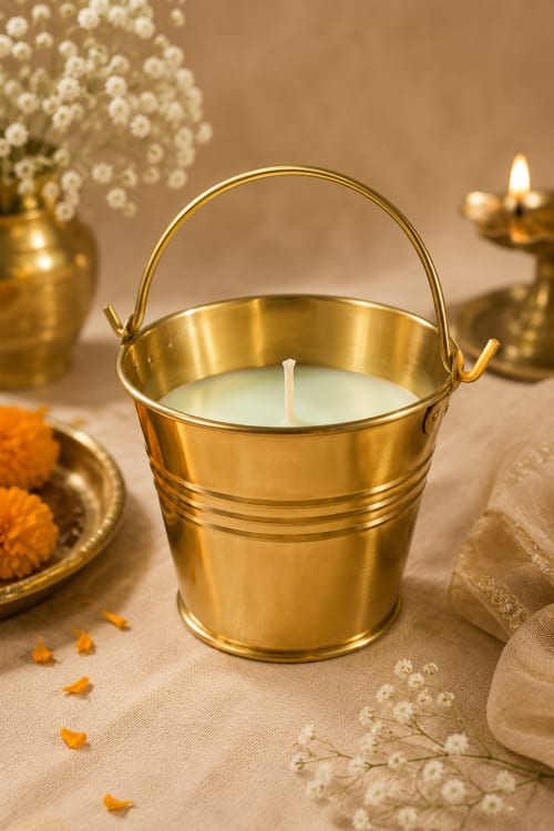 The Vintage Brass Bucket