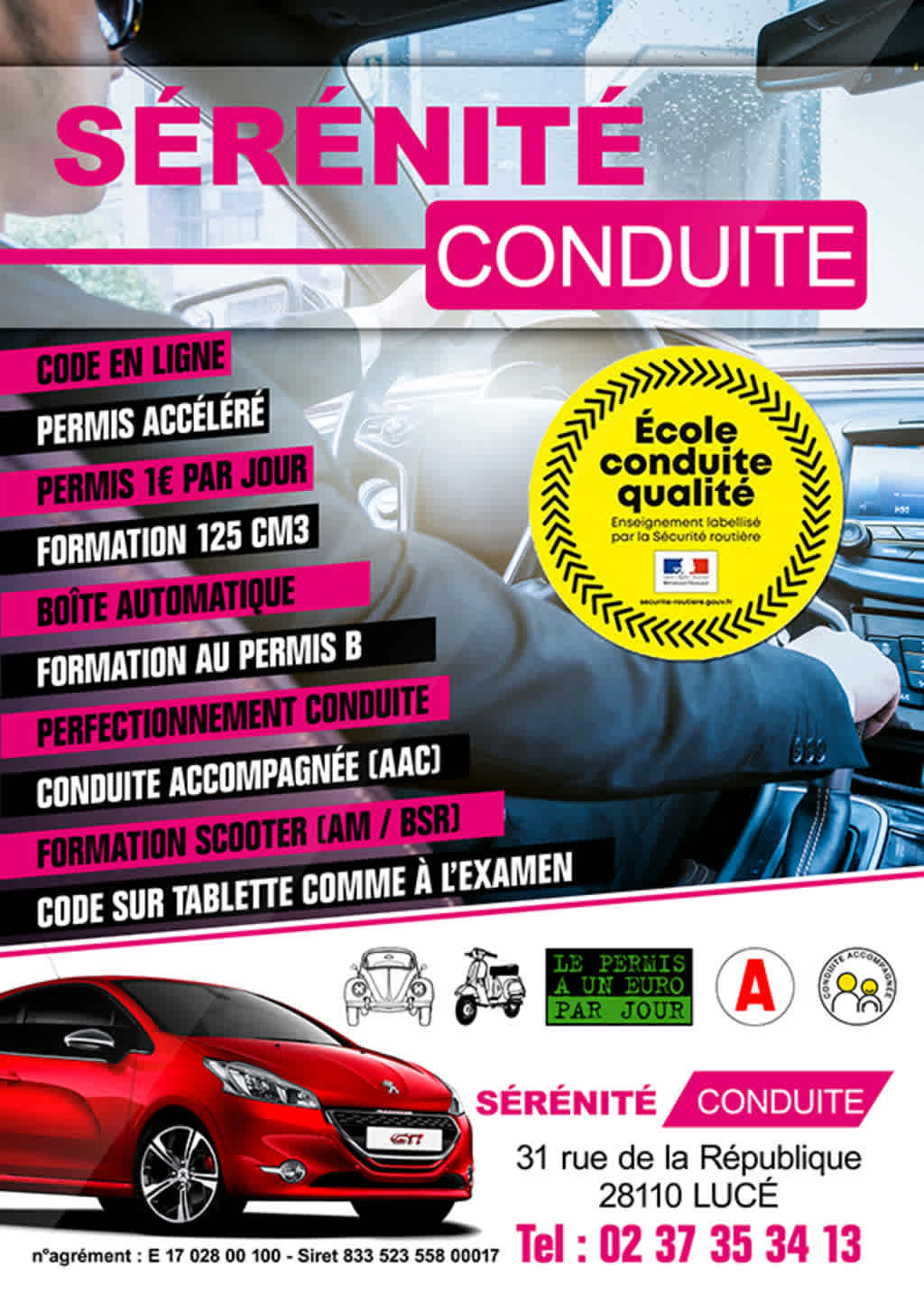 Sérénité Conduite - Lucé