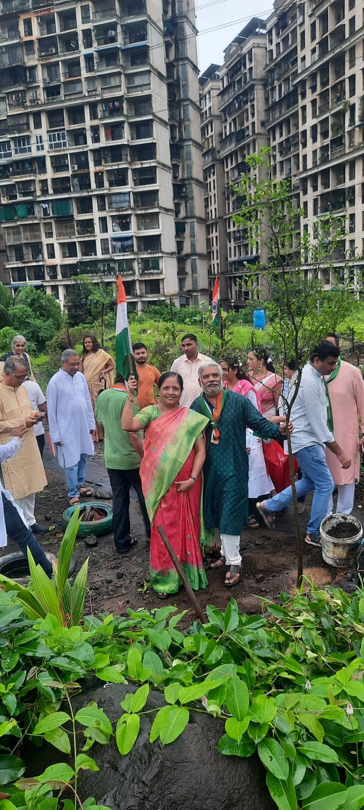 Flag and sapling on 15 August 2026