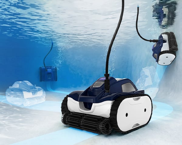 Controlled Navigation for Full-Pool Cleaning
