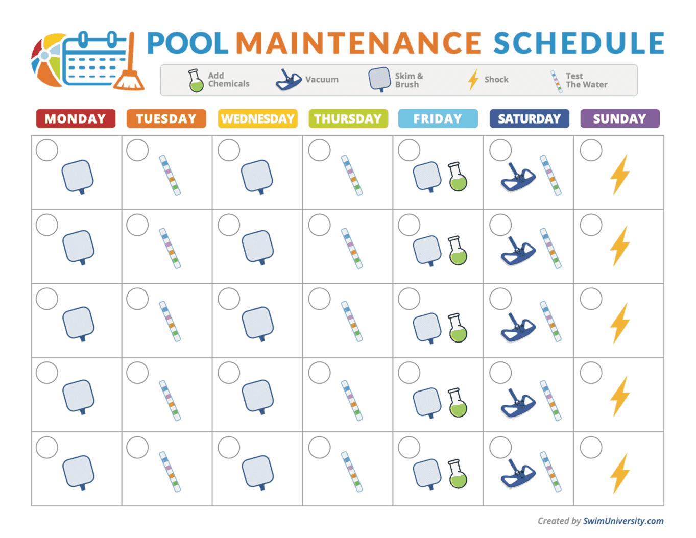 maintenance calendar