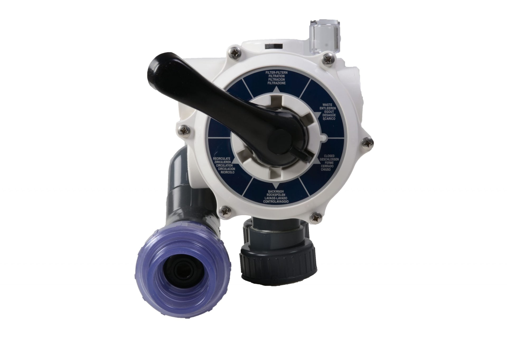 AquaForte EB-60 with Ø50 mm pipe work & 1½" 6-way valve