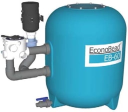 AquaForte EB-100 with Ø63mm pipe work & 2″ 6-way valve