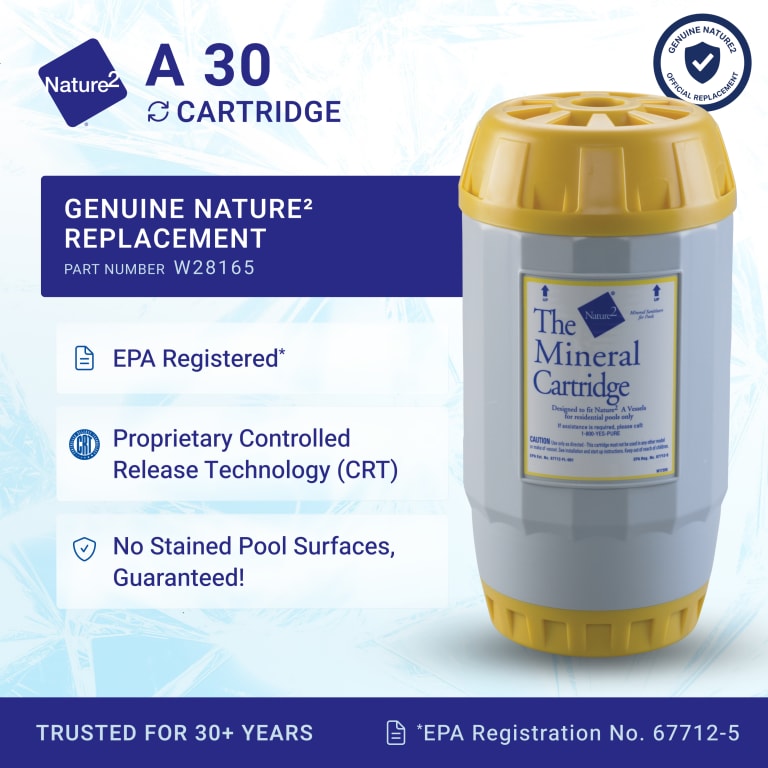 A30 Cartridge for Nature² Above Ground A & Pro A Plus Pool Sanitization Vessels