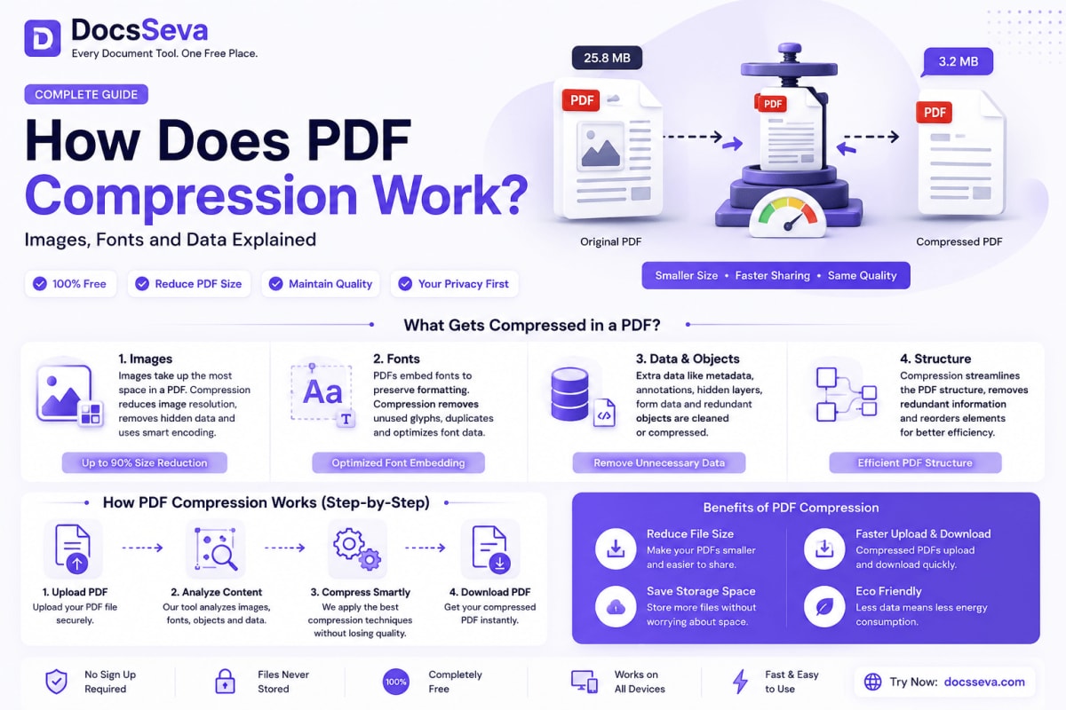 How Does PDF Compression Work? Images, Fonts and Data Explained