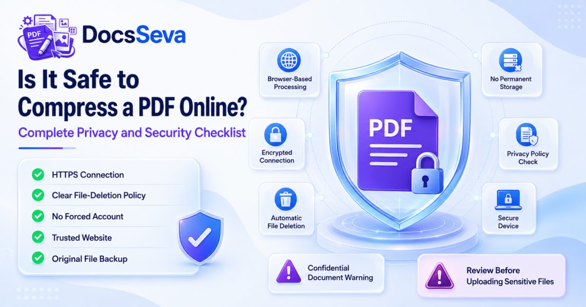 Is It Safe to Compress a PDF Online? Complete Privacy Checklist