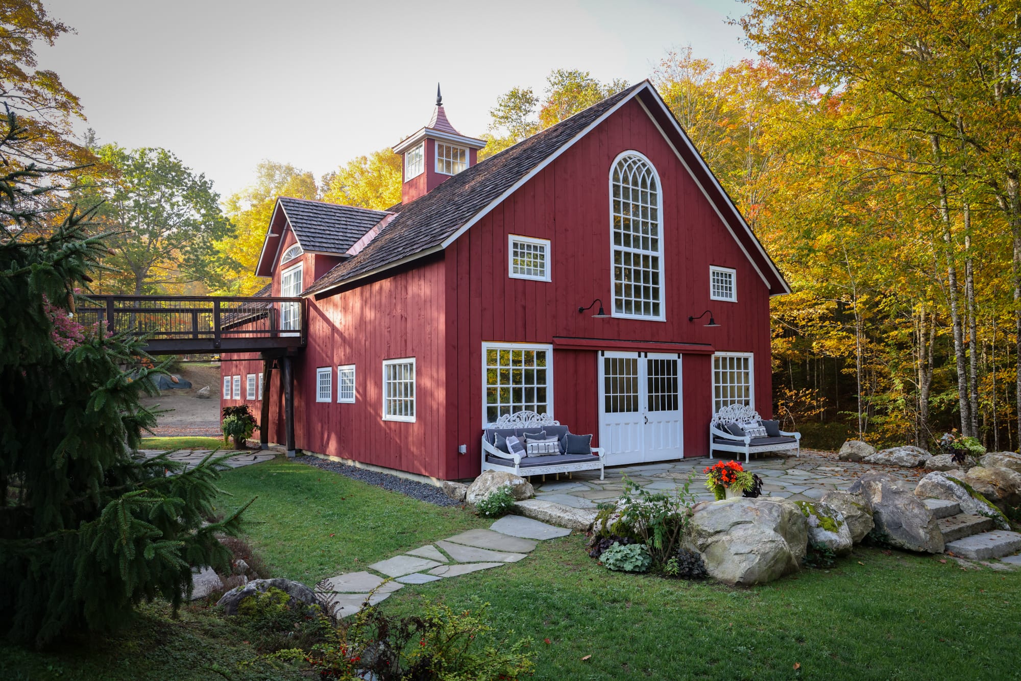Wedding Barn Outdoor Reception Patio