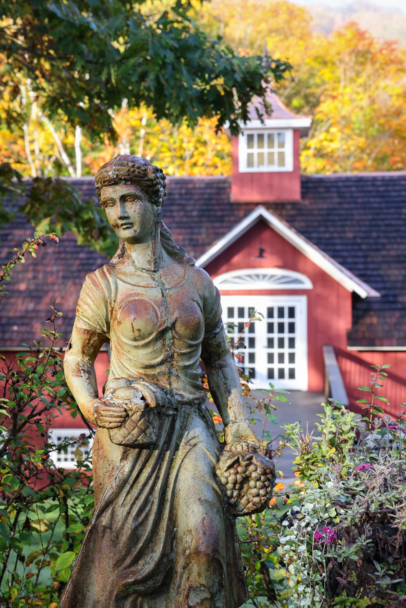Garden Statue at the Lake Barn