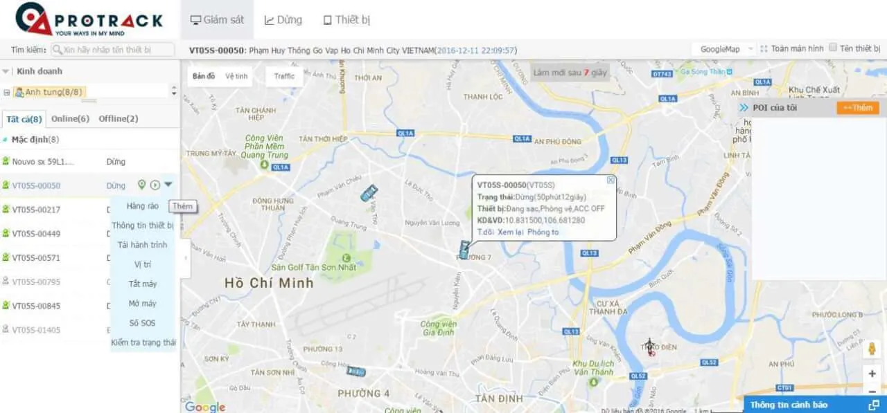 Theo dõi trực tuyến vt05s